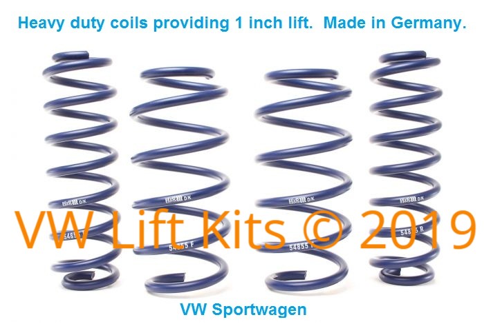 These Heavy Duty Springs are longer than stock that will never sag. Add 1 inch of Lift.